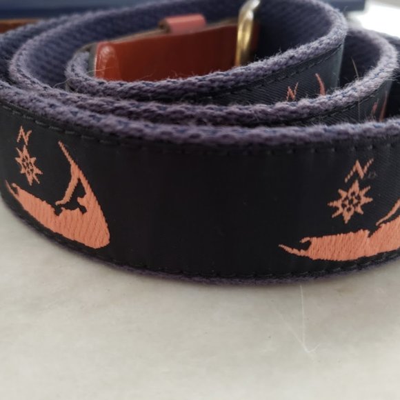Leather Man Ltd belt - Nantucket Island on Ribbon - Picture 2 of 10